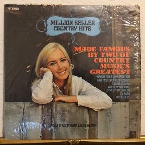 Million Seller Country Hits Ernest and Marty Sung by Adams and Wilson Vinyl Lp